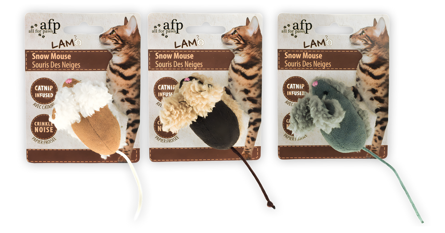 AFP Lambswool - Snow Mouse by Hoffreund