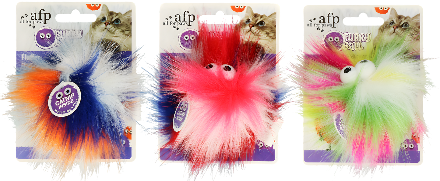 AFP Furry Ball - Fluffy Ball Orange by Hoffreund