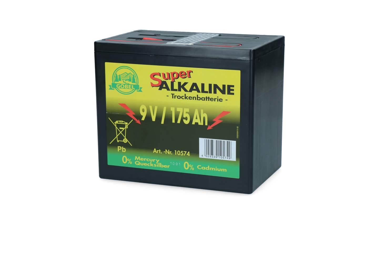 Durobat 9V Trockenbatterie 175Ah (160x190x130 mm)