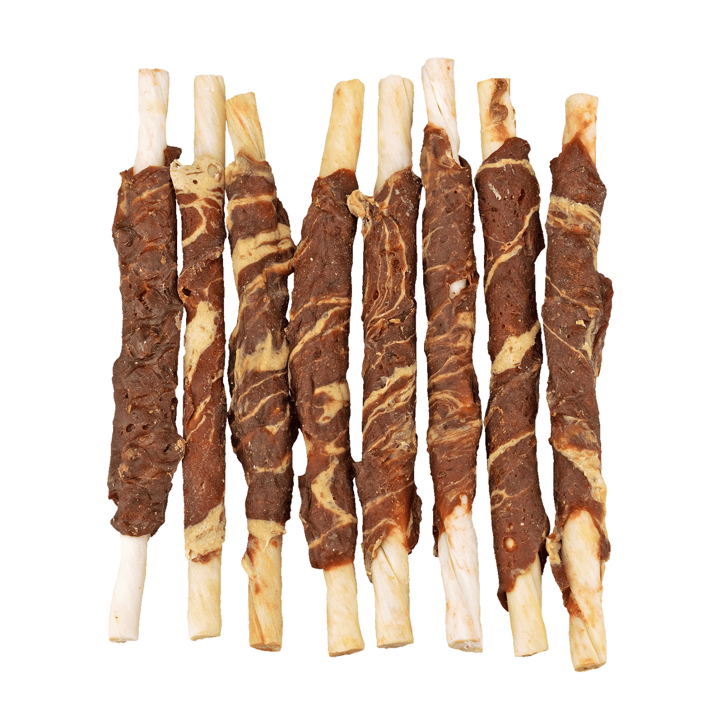 Braaaf Rawhide Roll Sticks Rind & Fisch - 8 St.