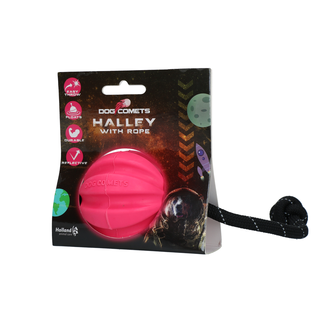 Dog Comets Halley Mit Seil Rosa