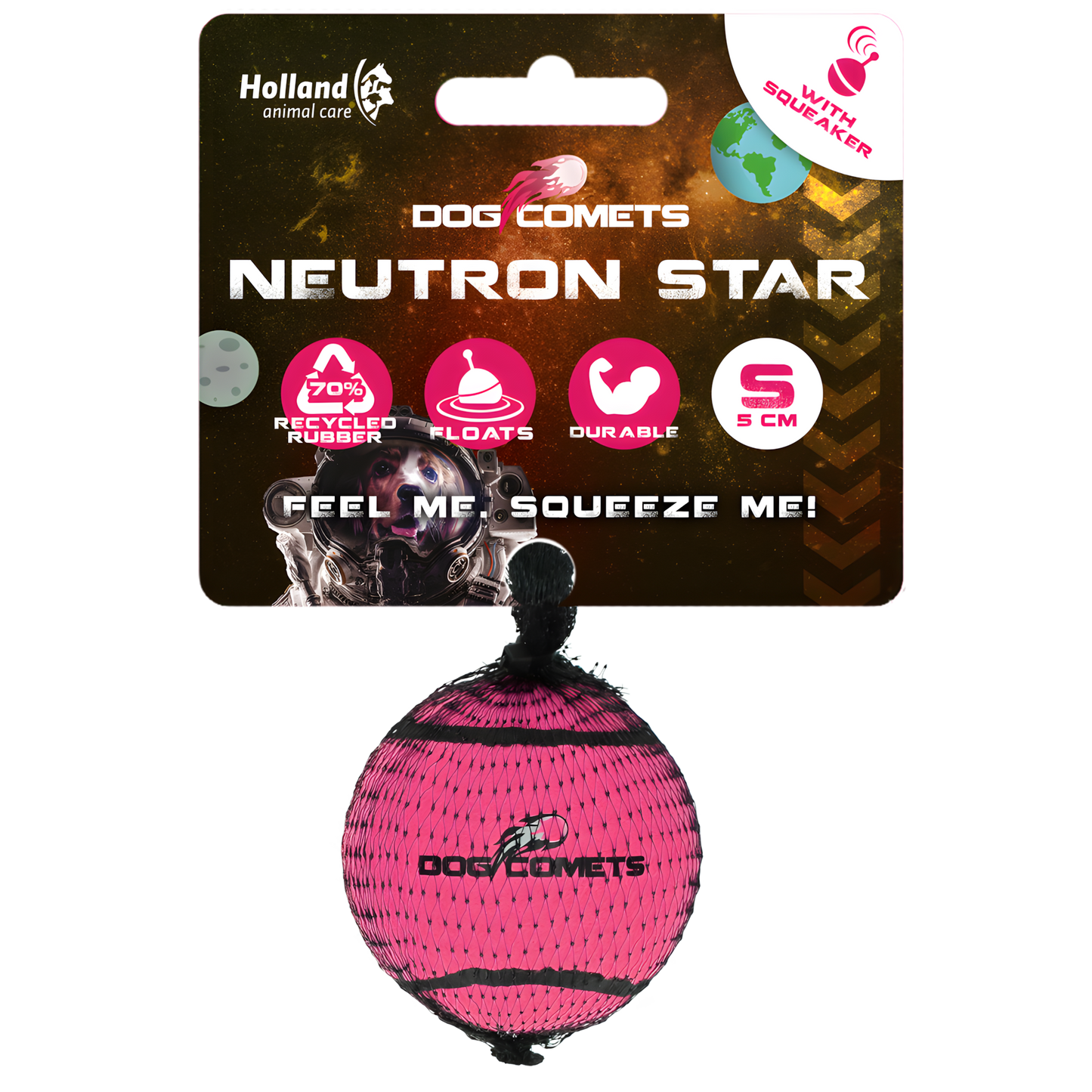 Dog Comets Neutron Star Tennisball Mit Quietscher S Rosa by Hoffreund