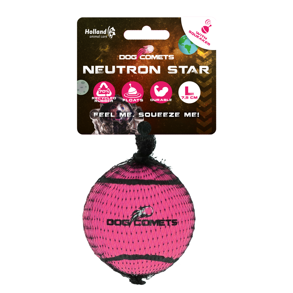 Dog Comets Neutron Star Tennisball Mit Quietscher L Rosa