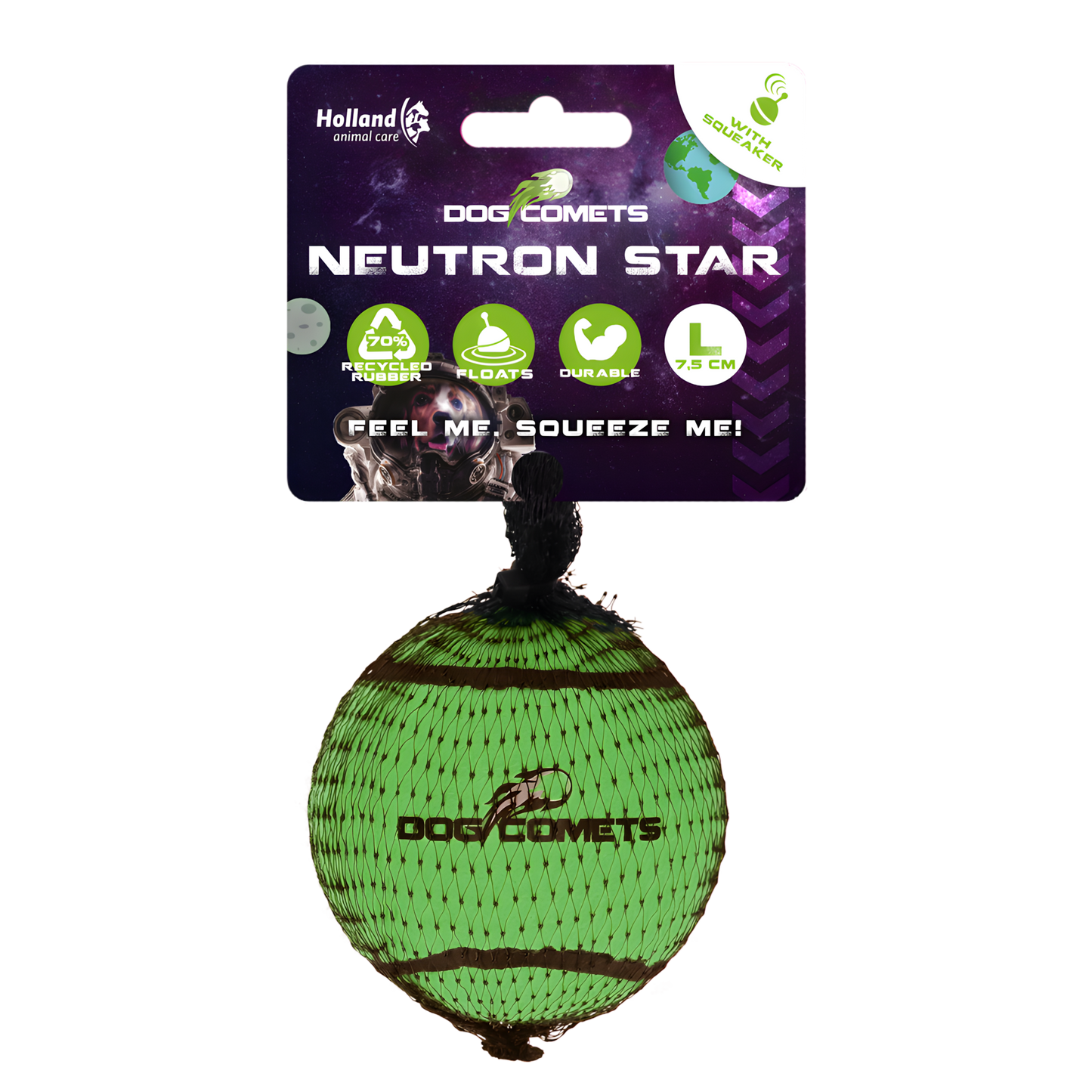 Dog Comets Neutron Star Tennisball Mit Quietscher L Grün by Hoffreund