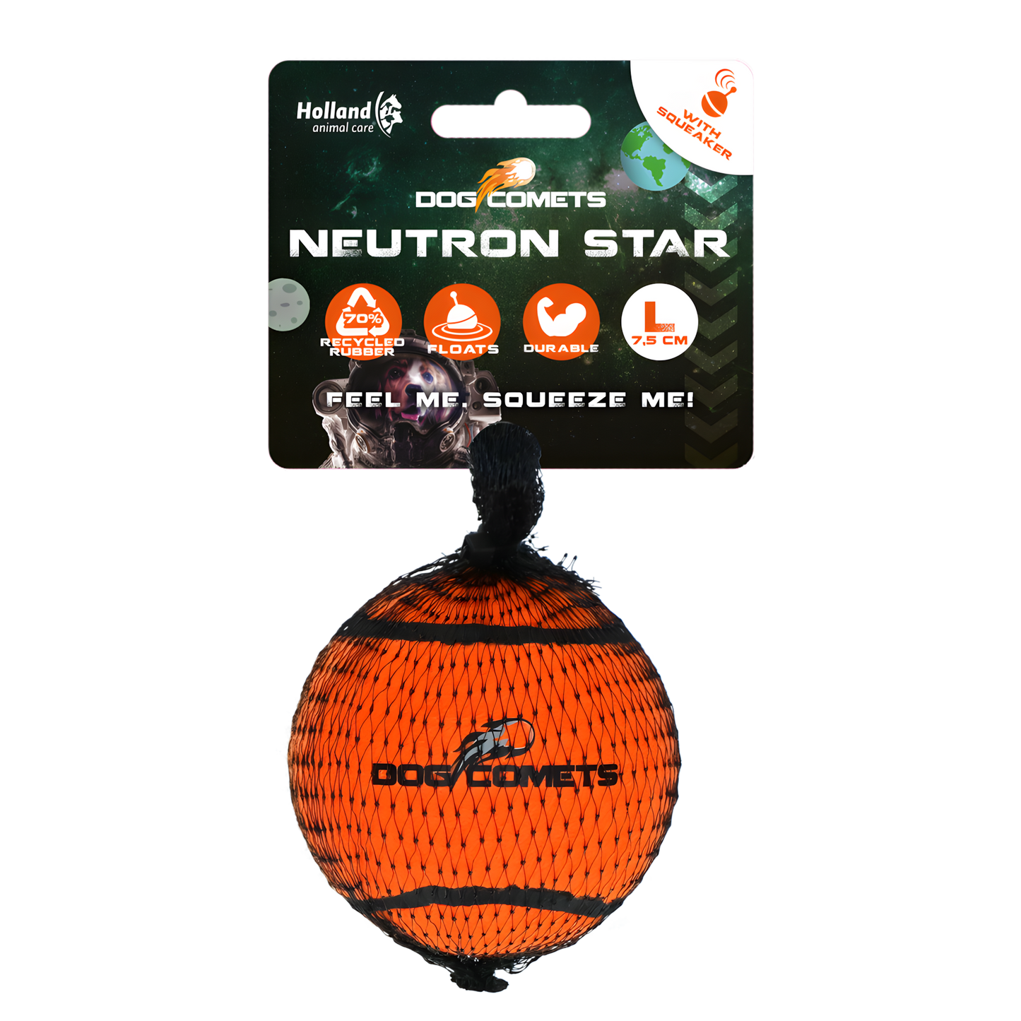 Dog Comets Neutron Star Tennisball Mit Quietscher L Orange by Hoffreund