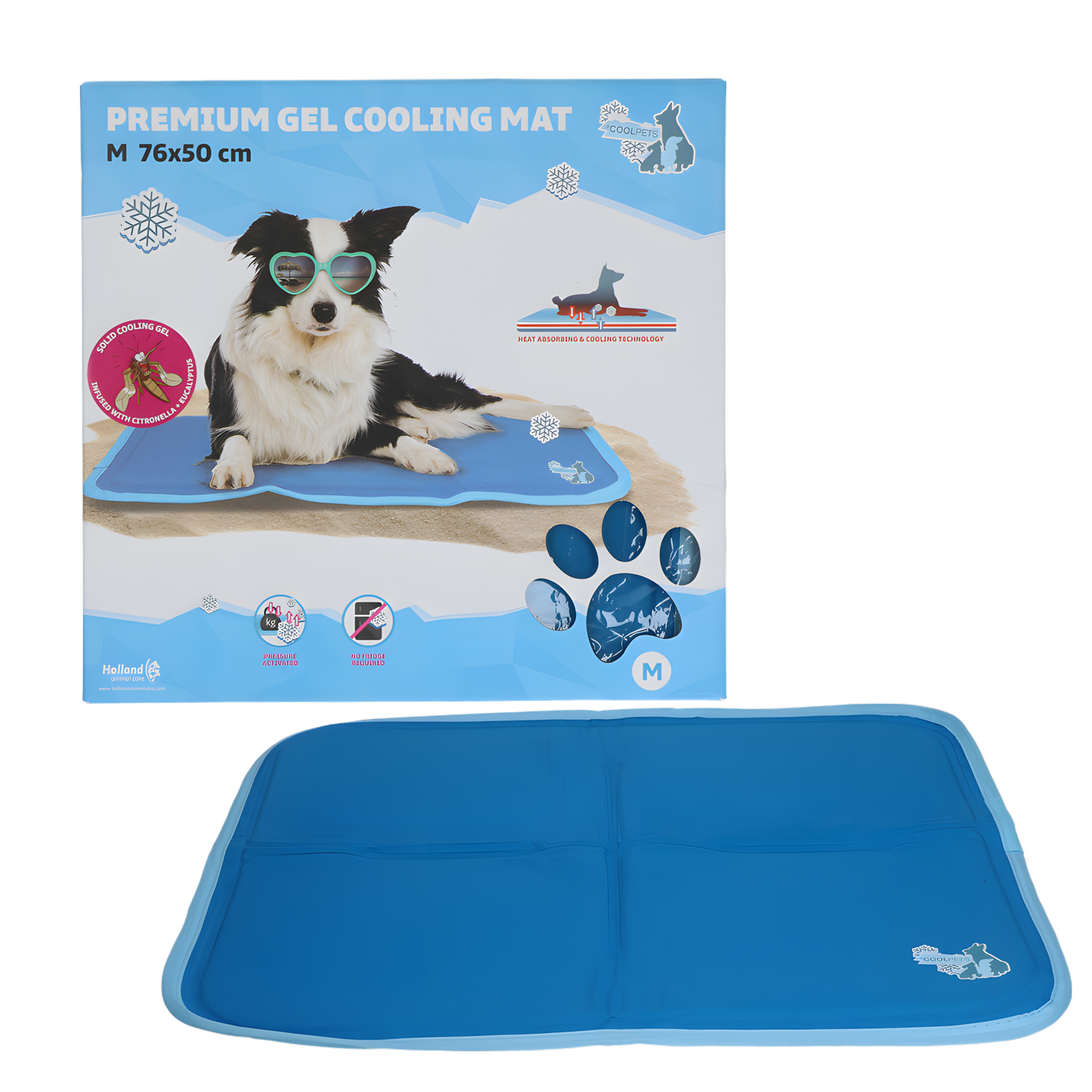 CoolPets Premium Gel Cooling Mat M 50x76cm by Hoffreund