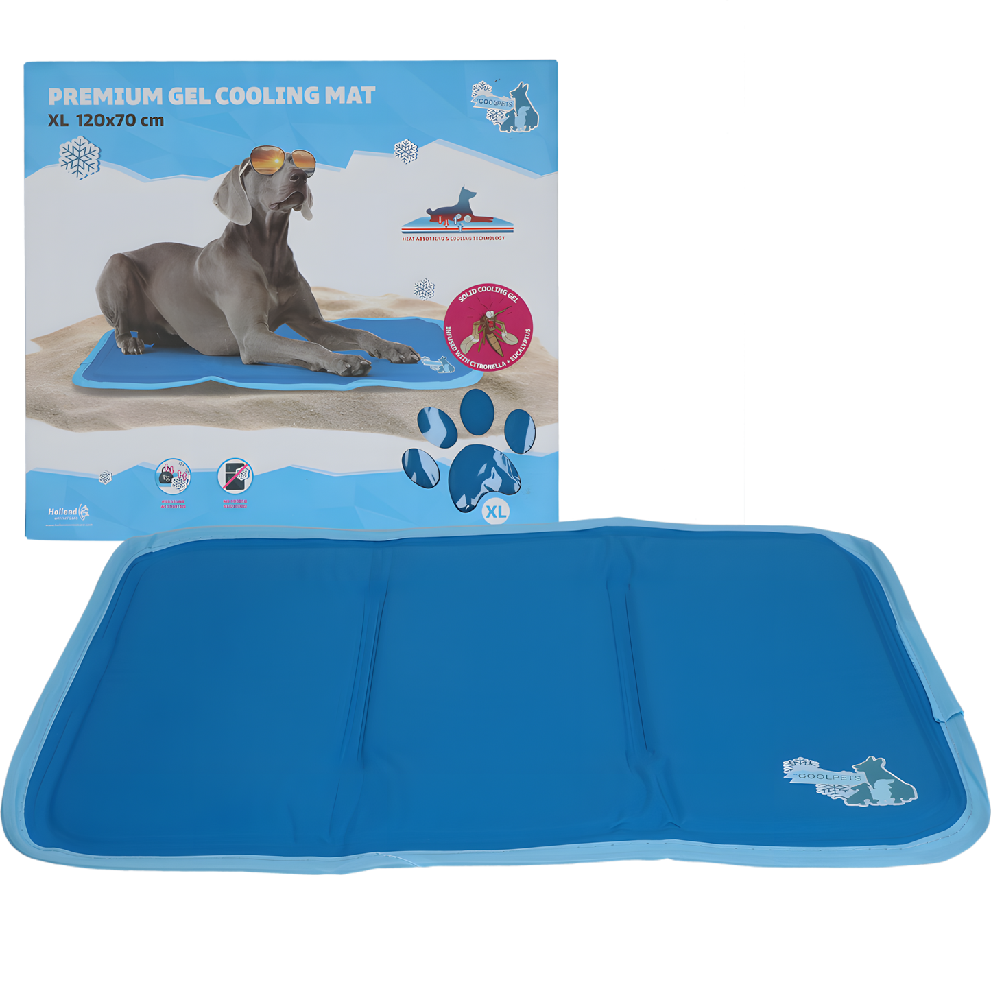 CoolPets Premium Gel Cooling Mat XL 70x120cm by Hoffreund