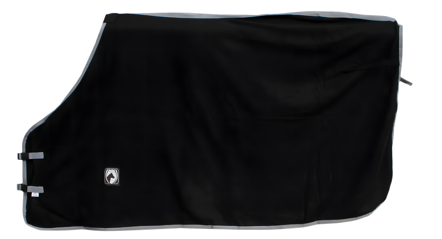 Excellent Fleece Decke schw/grau 135/185 cm by Hoffreund