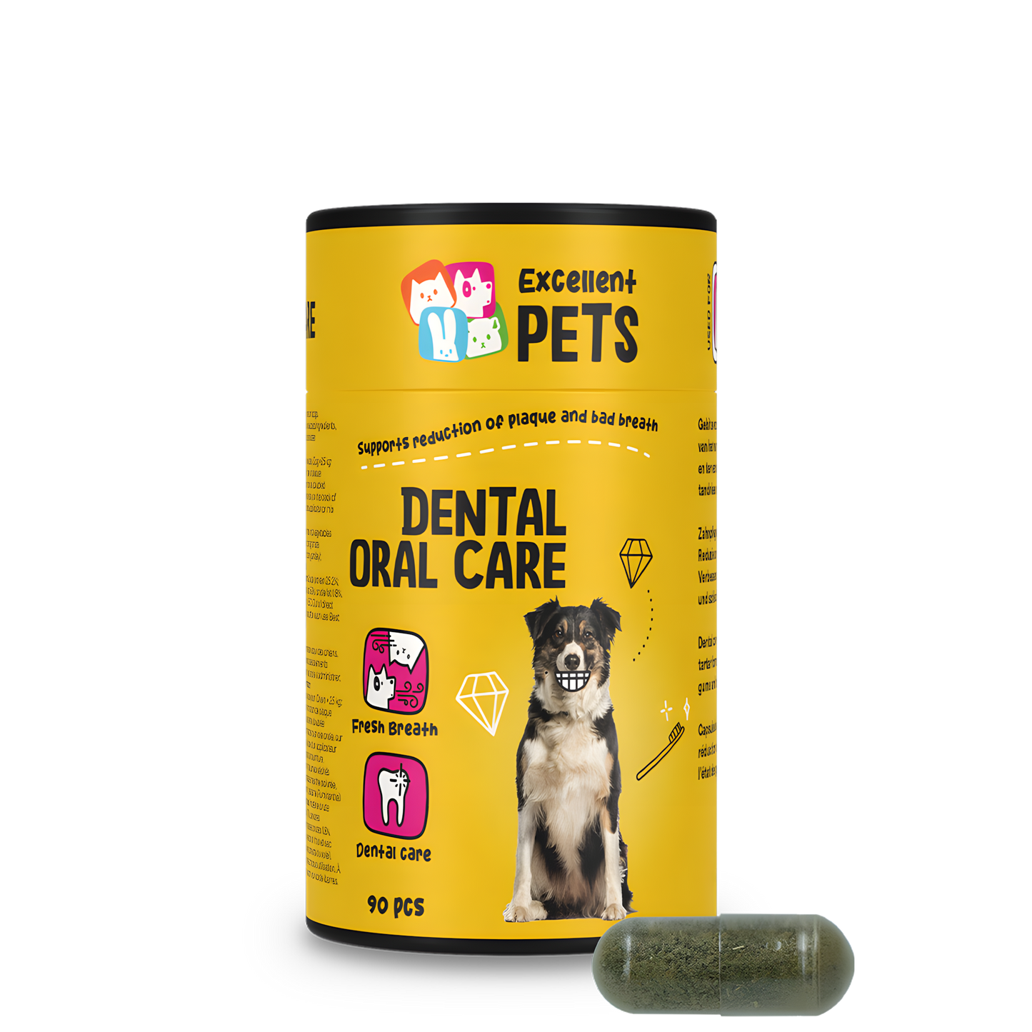 Excellent Pets Dental Oral Care Capsules 90 pcs by Hoffreund