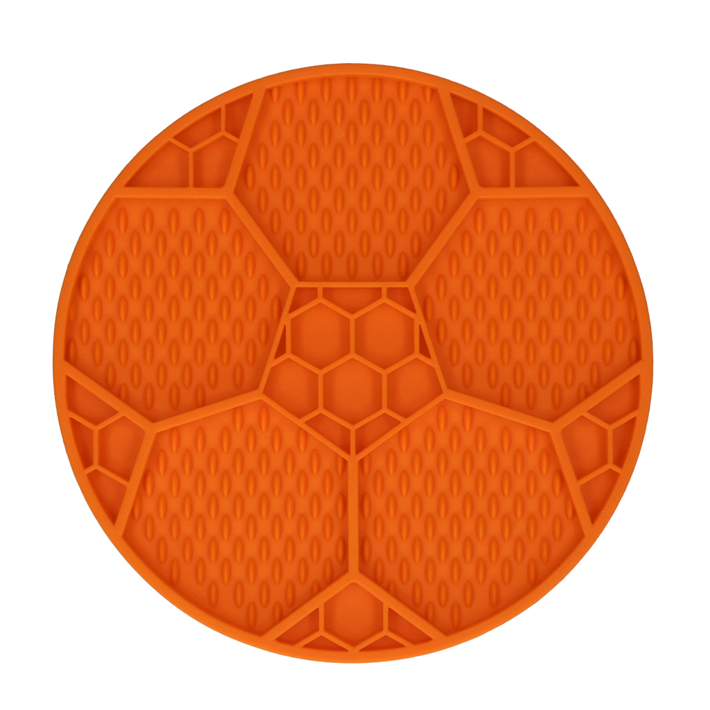 Eat Slow Live Longer Lick Mat Soccer Ball Orange (Limited Edition EM)