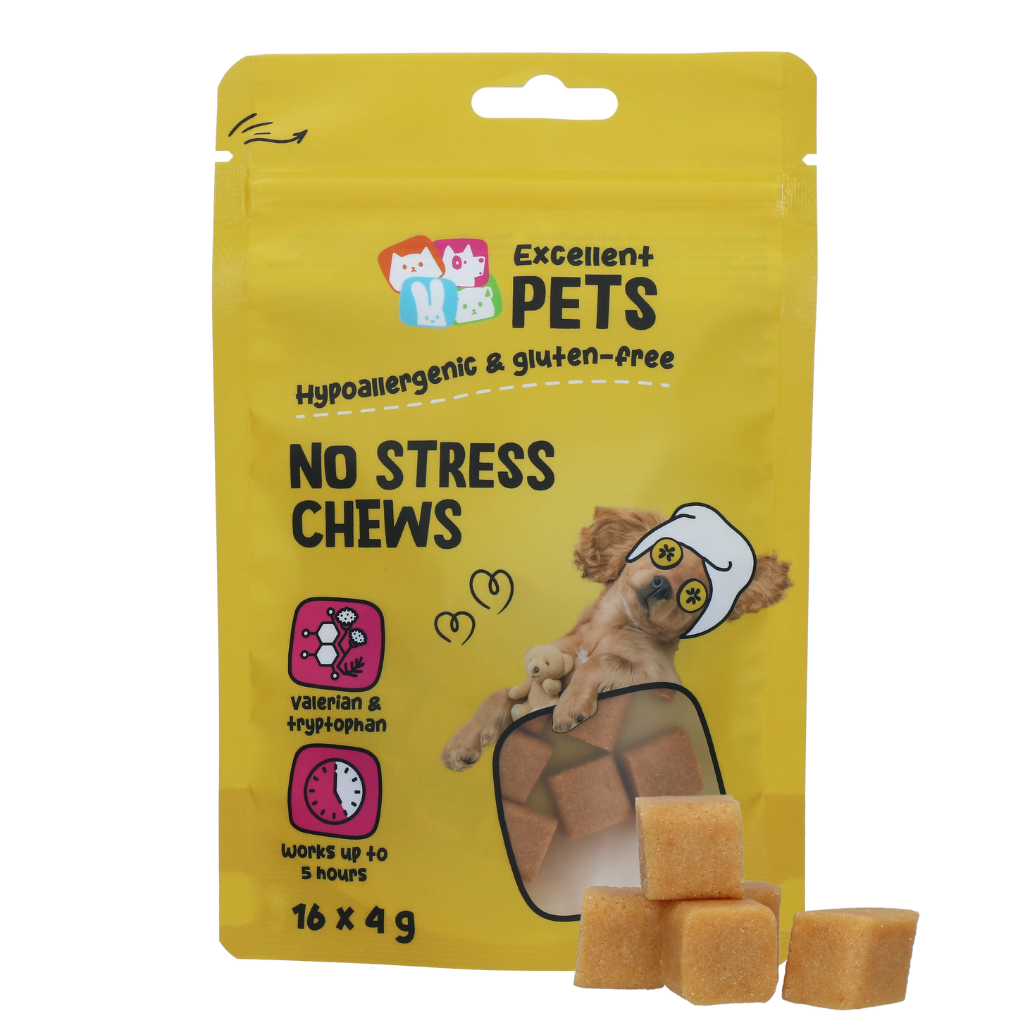 Excellent Pets No Stress Soft Chews 16 x 4 g