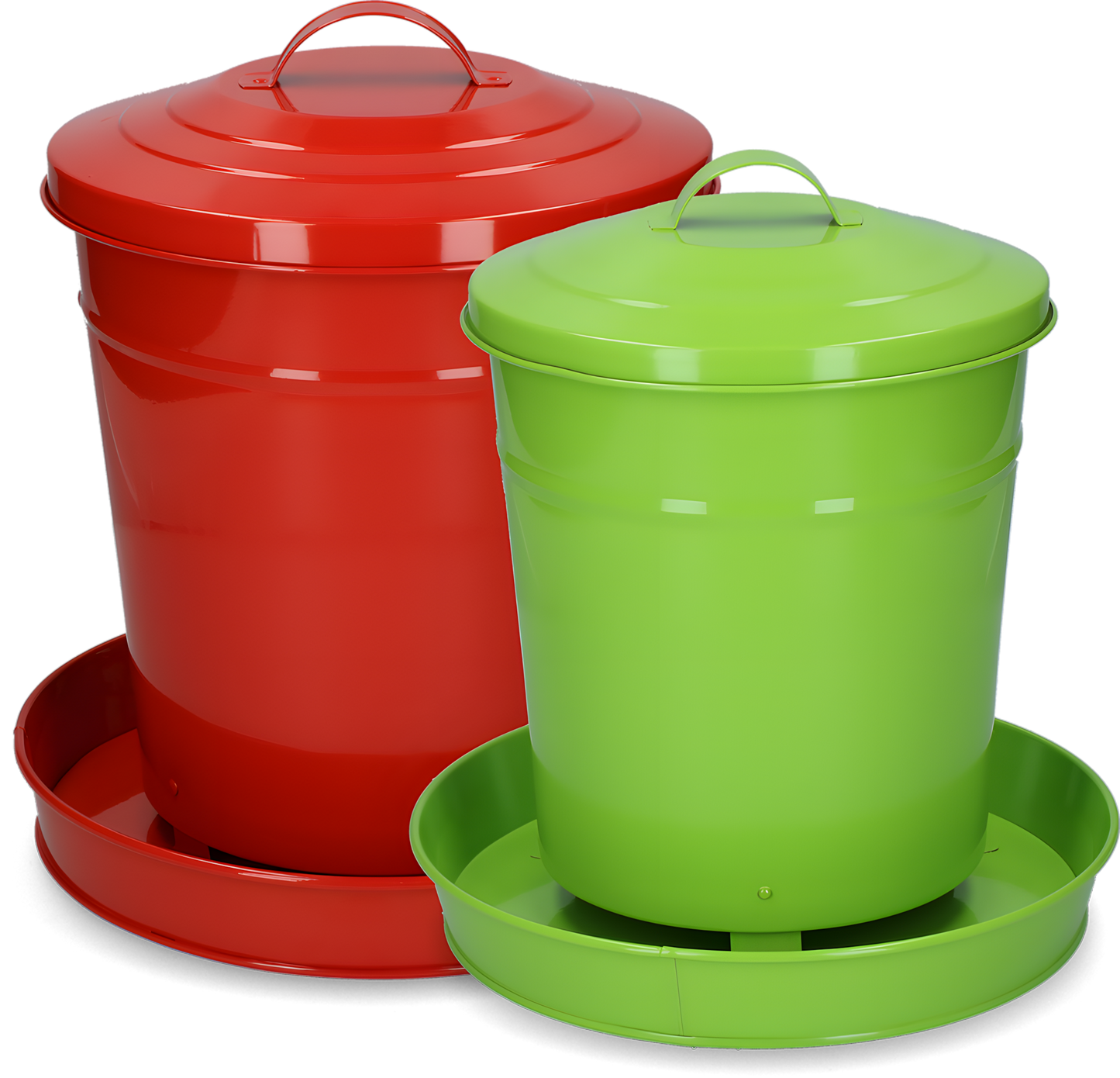 Gaun Geflügel Futterautomat Metall Rot 6 kg