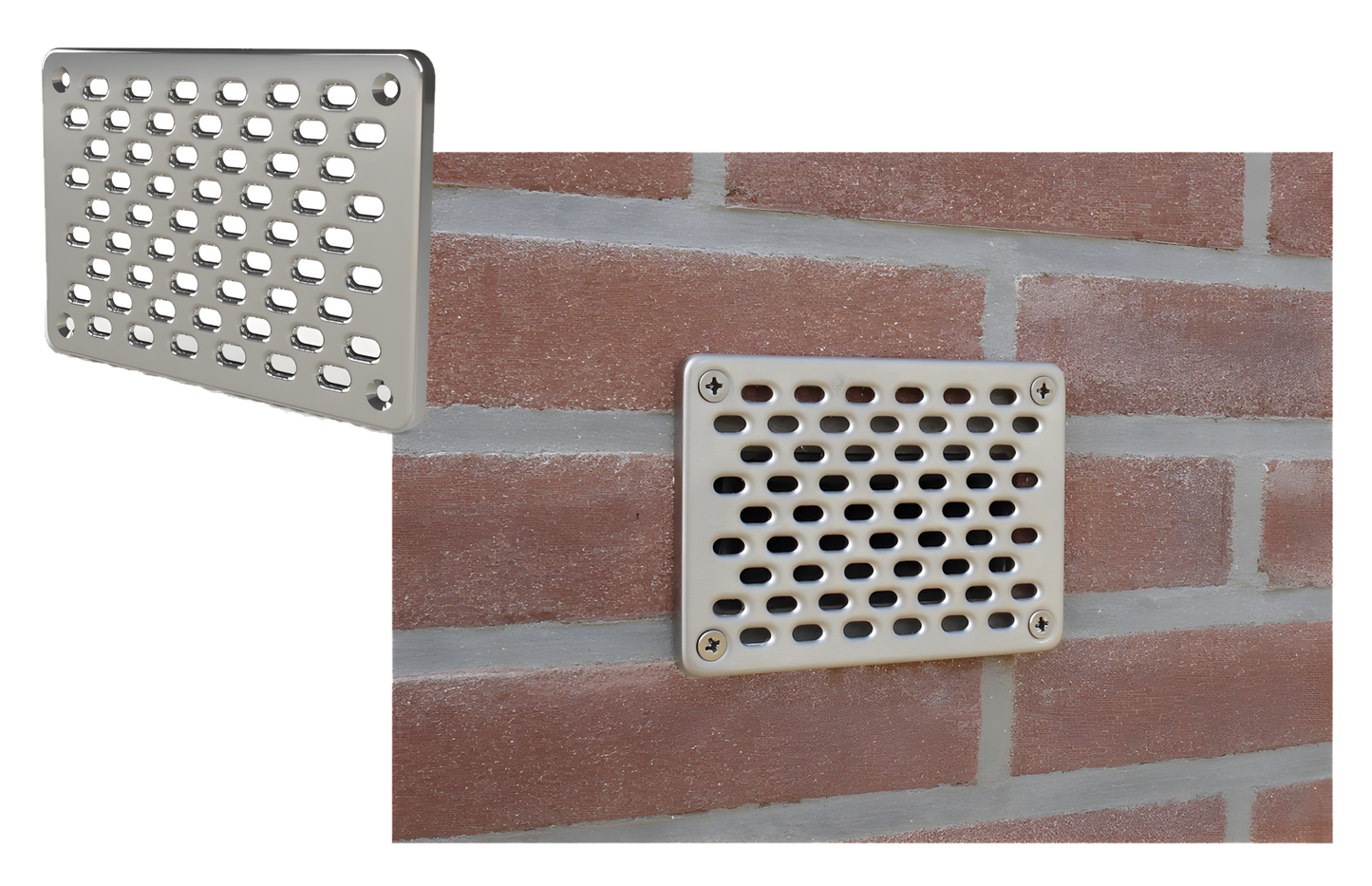 GevelFix Edelstahl Gitter 10 x 14 cm by Hoffreund