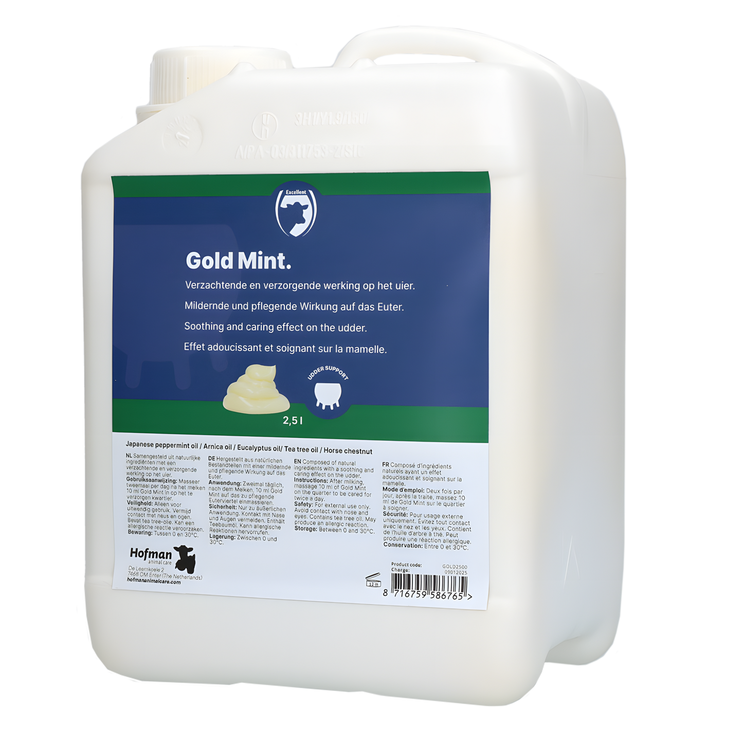 Excellent Gold Mint Bulkverpackung inkl Dosator 2,5 l