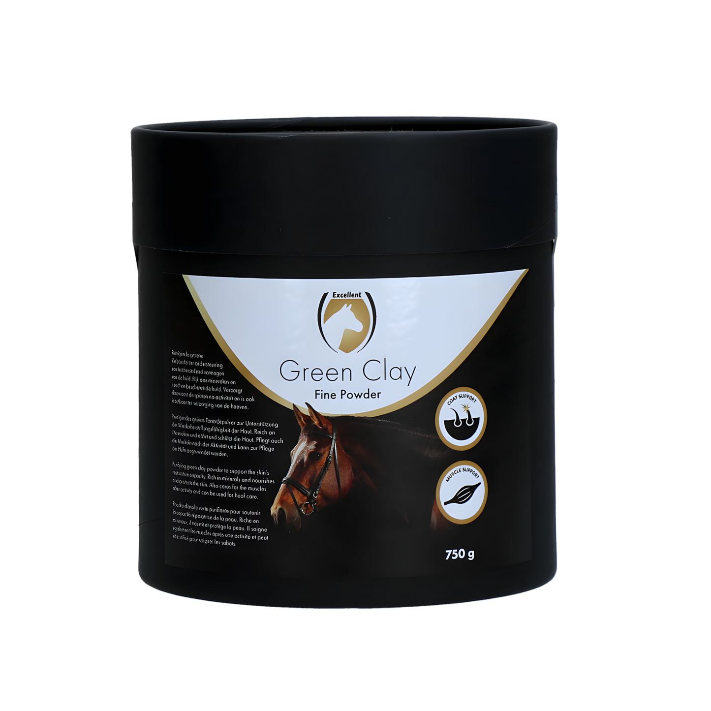 Excellent Horse Green Clay Fine Powder 750 g by Hoffreund