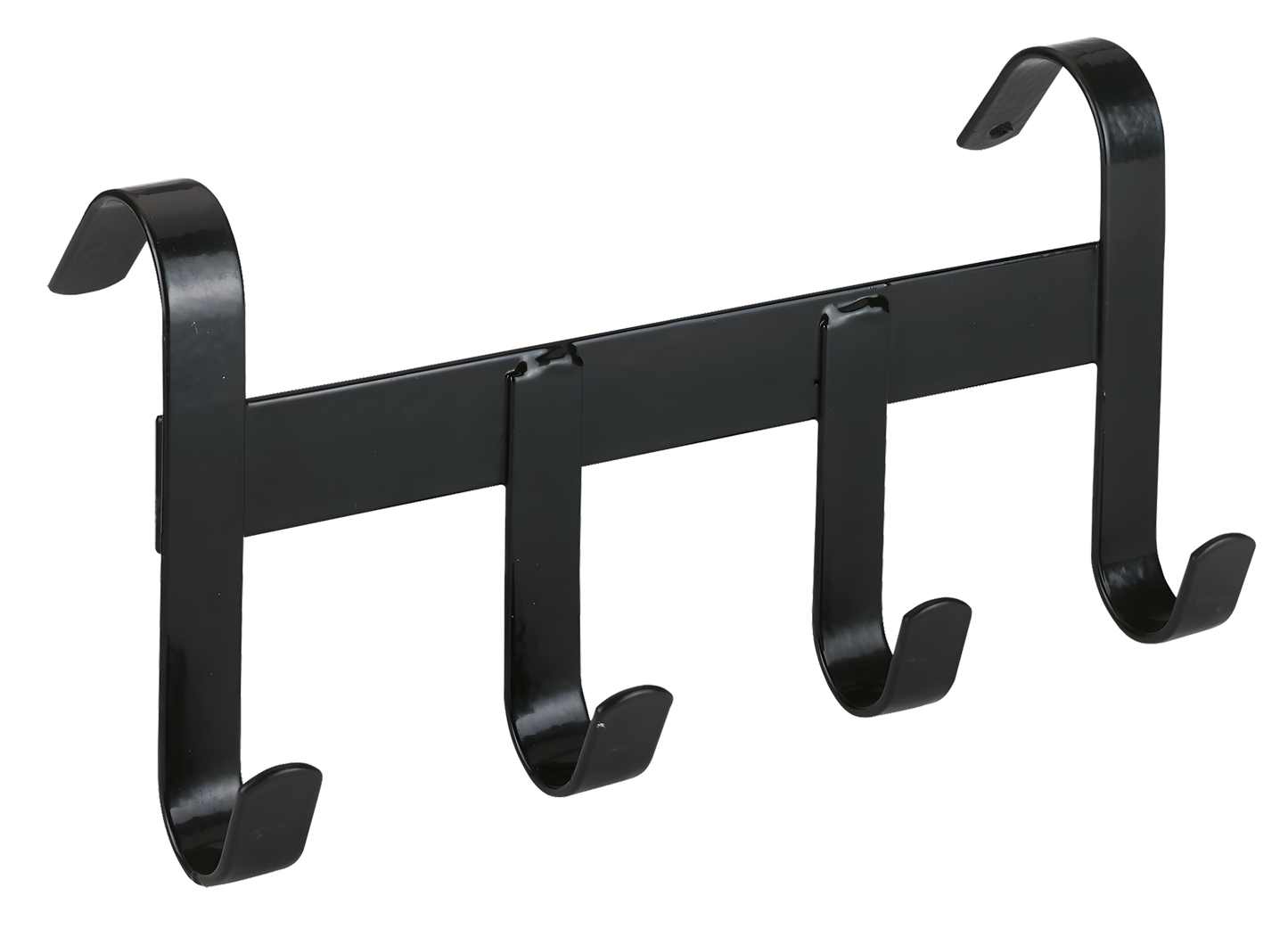Trensenhalter Metall mit 4 Haken schwarz