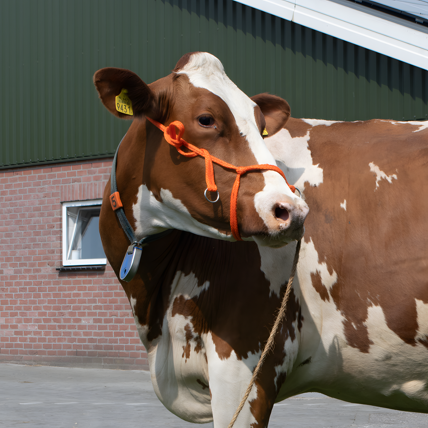 Halfter Kalb einstellbar breit orange Kuh by Hoffreund