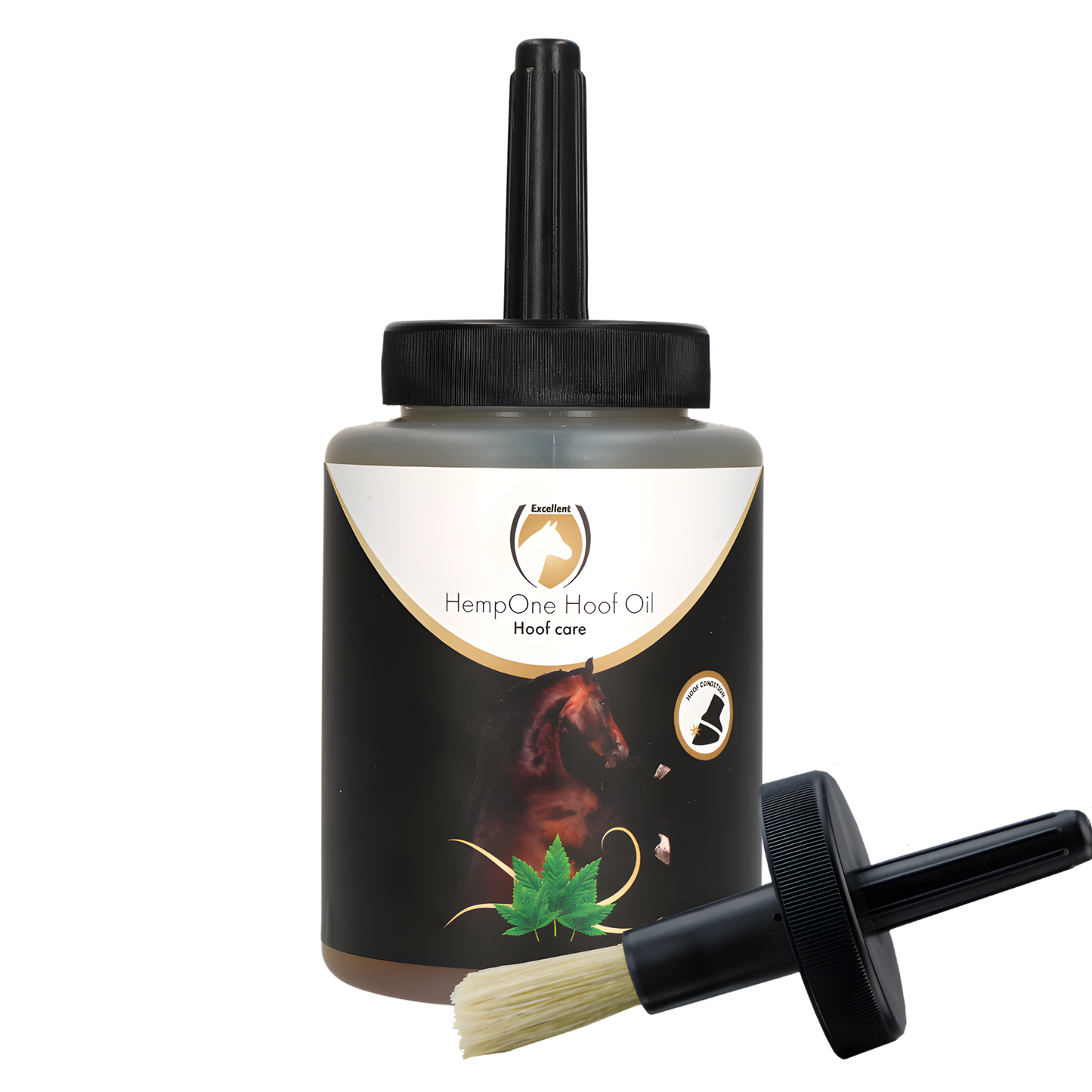 Excellent Horse HempOne Huföl 500 ml - Schützt Hufe Vor Spalten Und Absplittern, Nährt Und Verleiht Glanz by Hoffreund