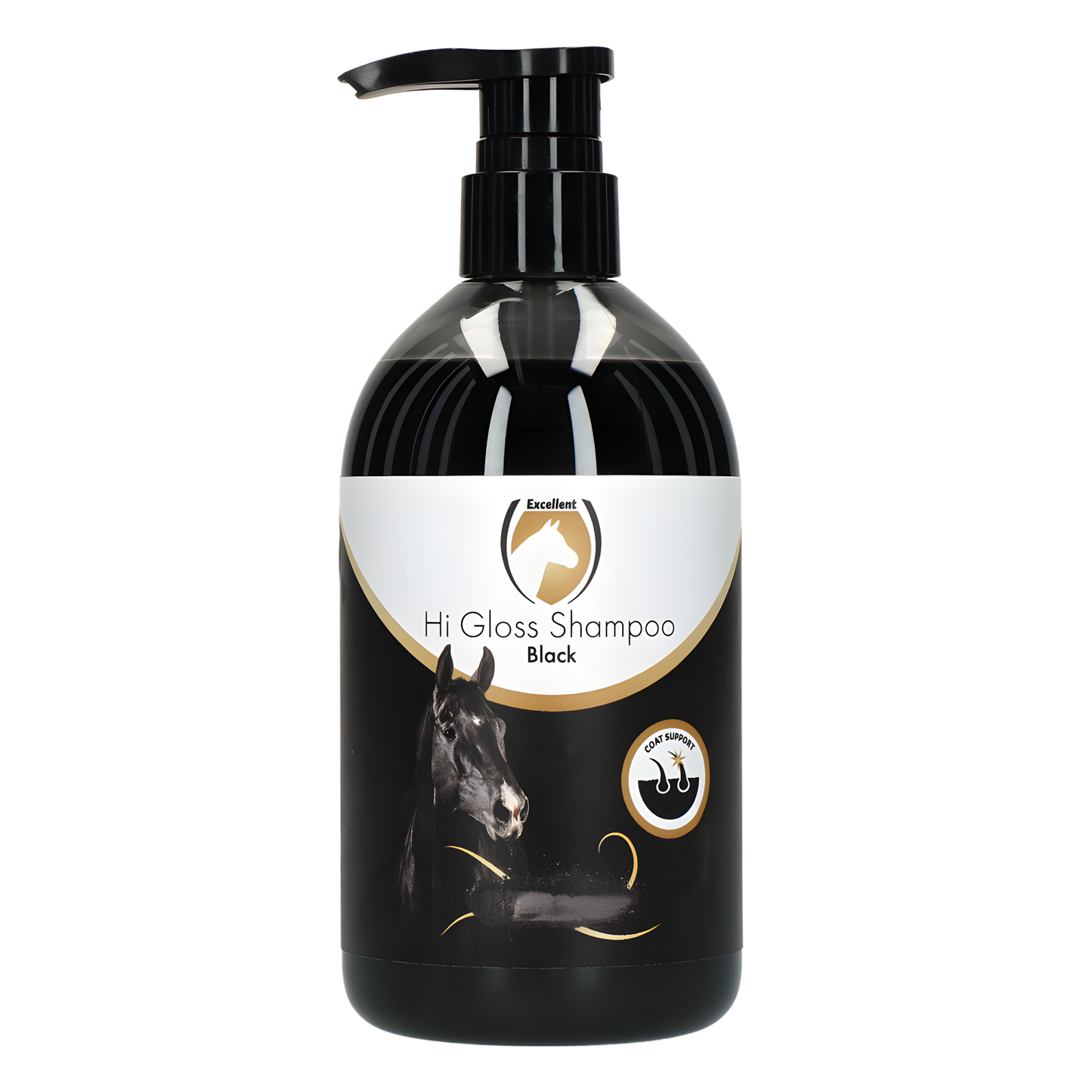Excellent Horse Hi Gloss Shampoo Schwarz 500 ml by Hoffreund
