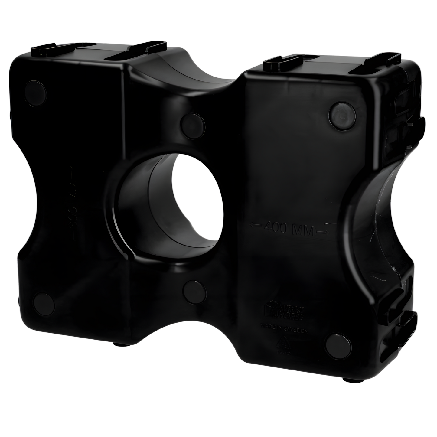 Vplast Cavaletti Hindernisblöcke 2 st Schwarz