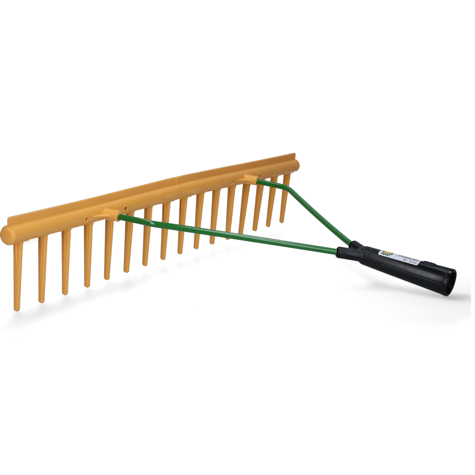 Heurechen mit Egalisierkante 64 cm, 16 Zähne