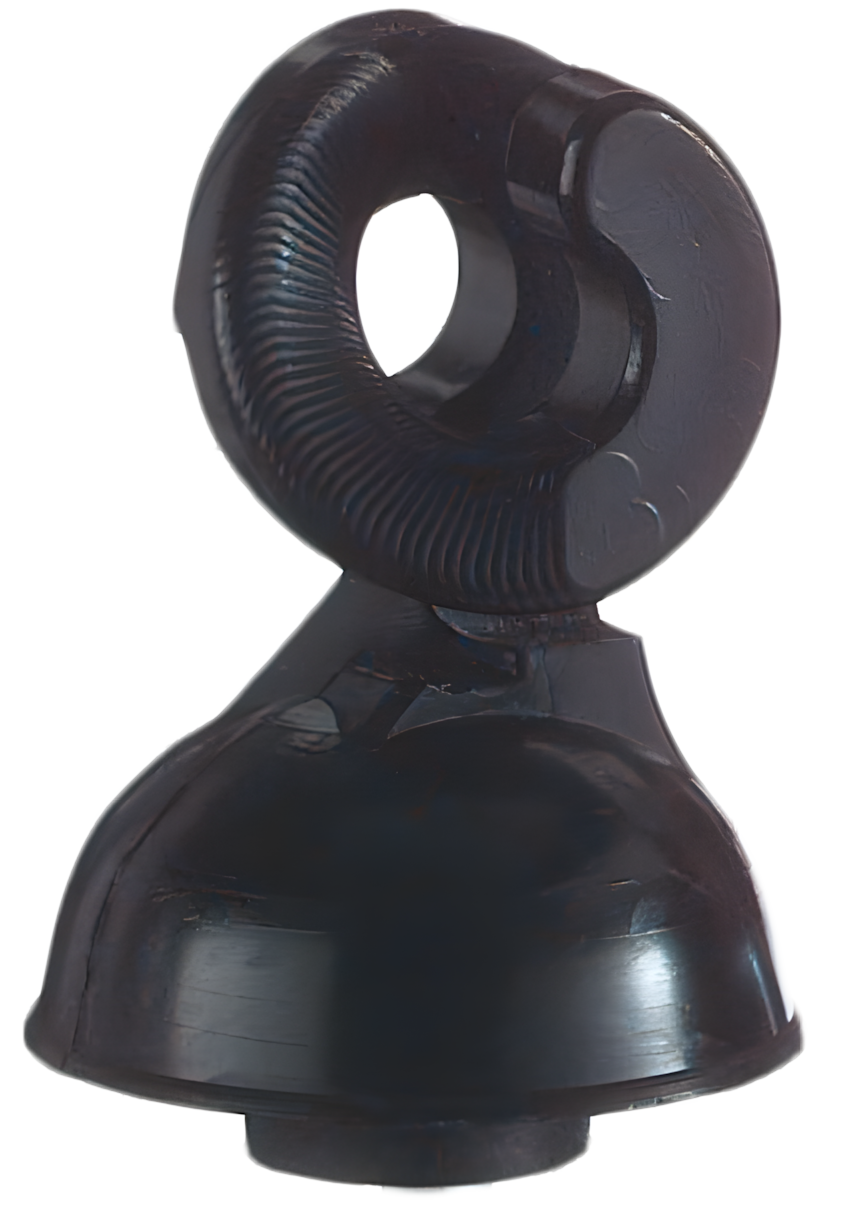 Isolator Öse für Stahlpfahl oval by Hoffreund