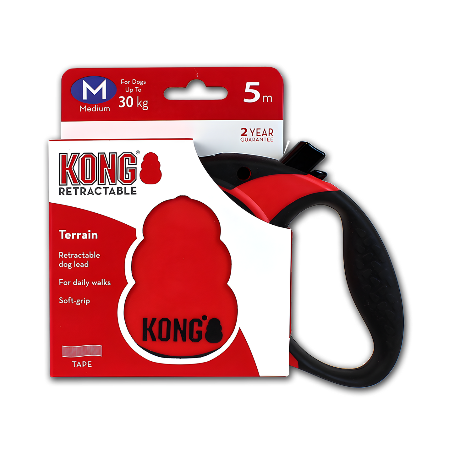 KONG Retractable Leash - Terrain Rot M by Hoffreund