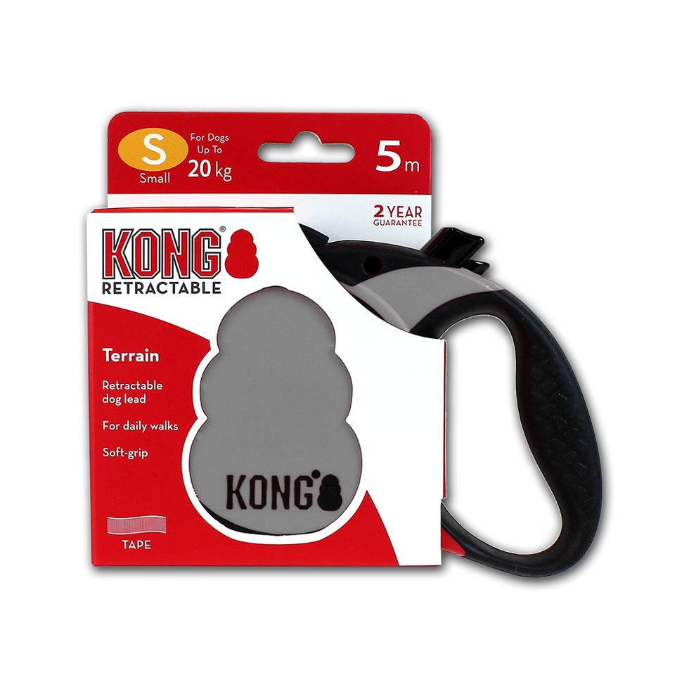 KONG Retractable Leash - Terrain Grau S
