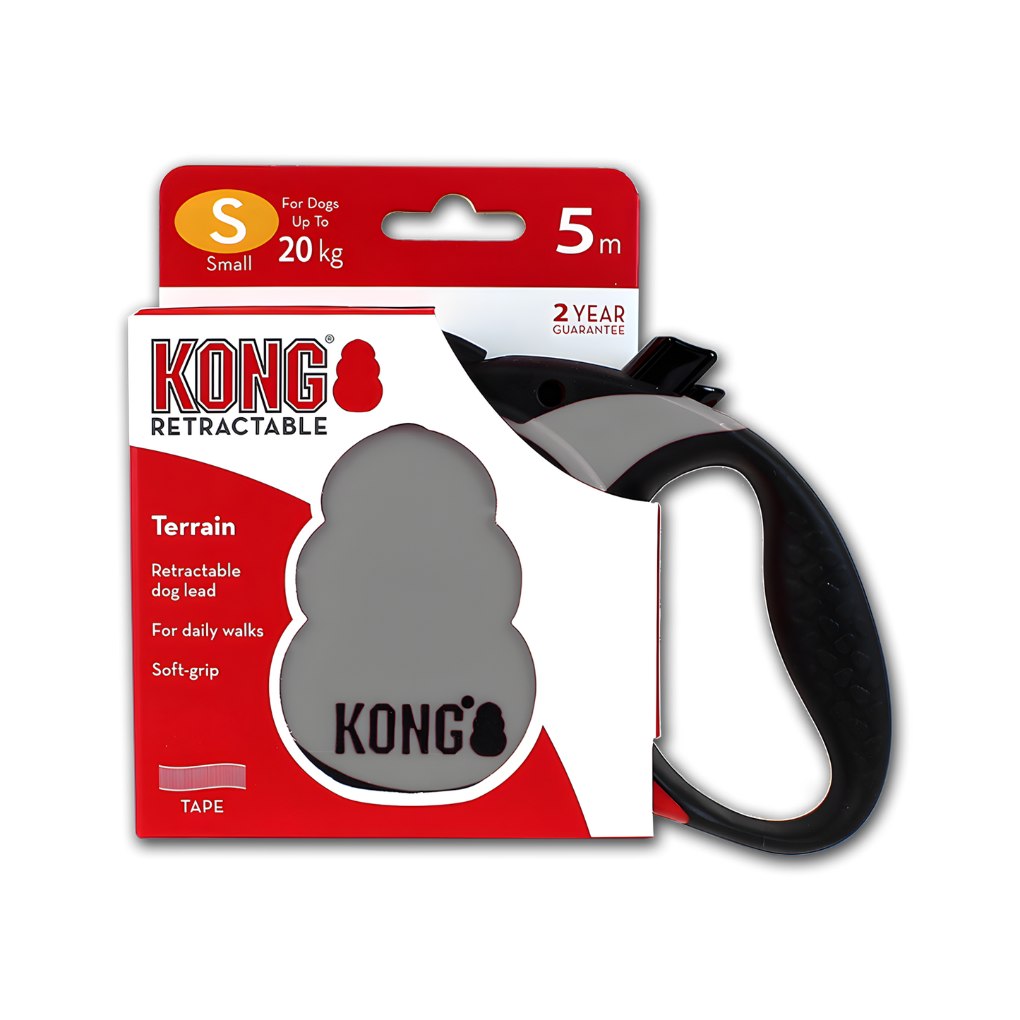 KONG Retractable Leash - Terrain Grau S by Hoffreund