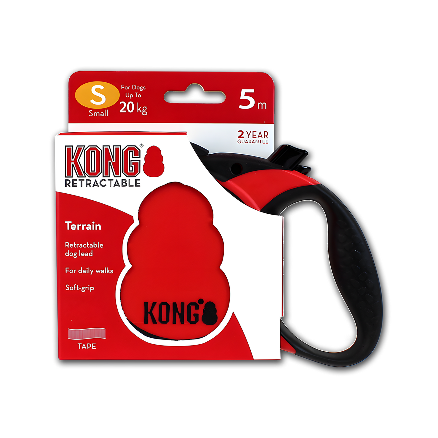 KONG Retractable Leash - Terrain Rot S by Hoffreund