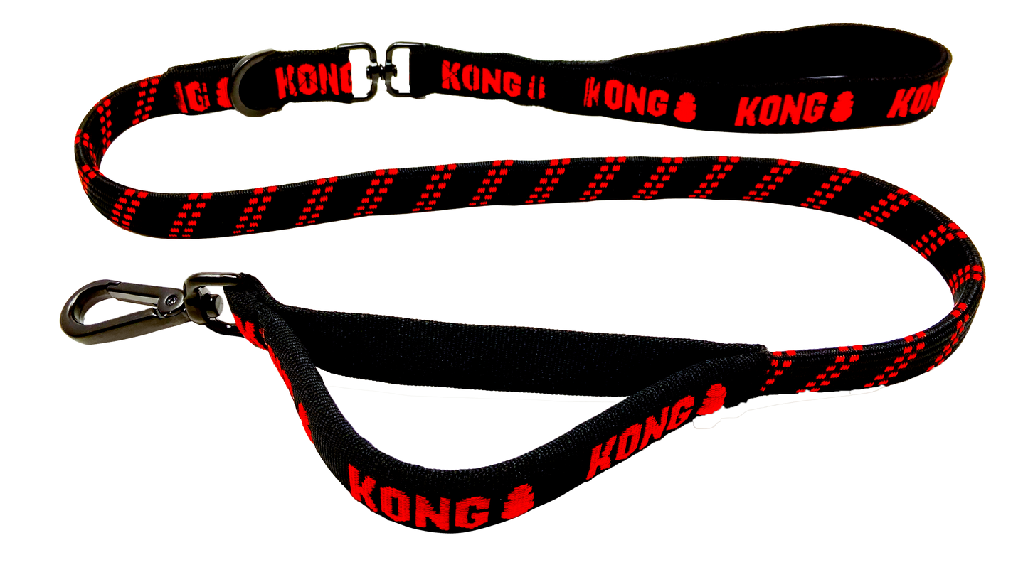 KONG Zero-Shock Leash Schwarz by Hoffreund