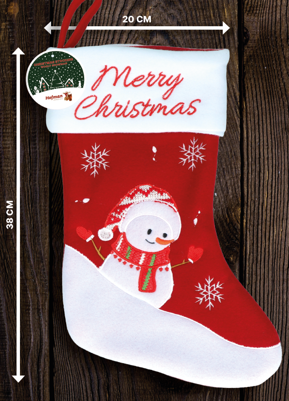 Weihnachtssocken Christmas Stocking Wooly Santa
