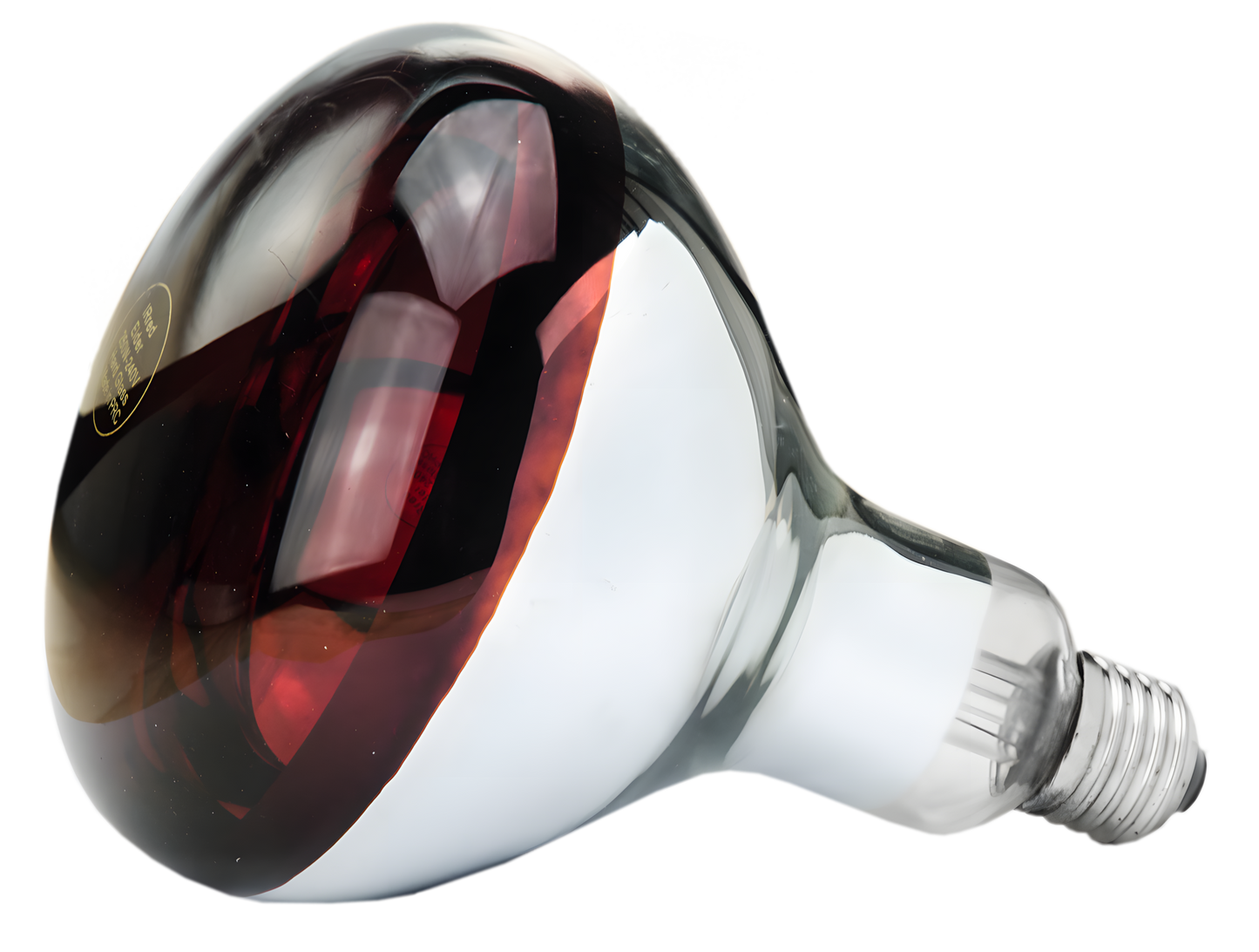 Hartglas Lampe 150 W - Rot by Hoffreund