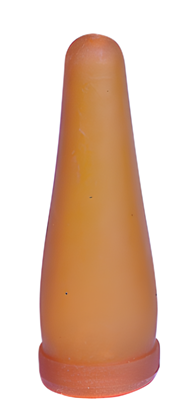 Lämmersauger gelb/braun für Bierflasche by Hoffreund