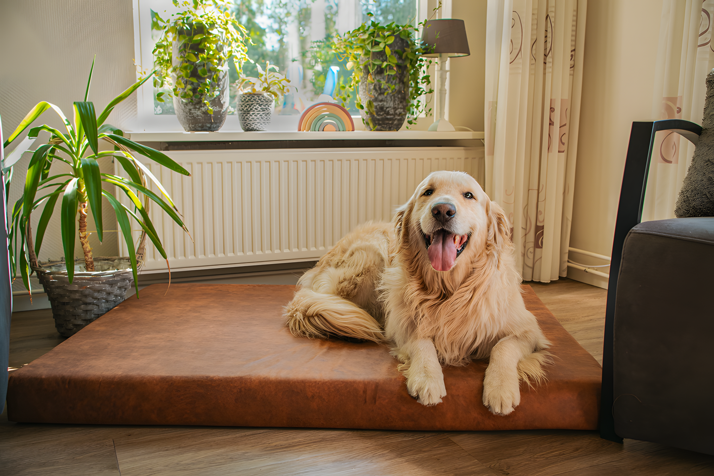 Let's Sleep Mellow Mattress Orthopädisches Bett XL Taupe by Hoffreund