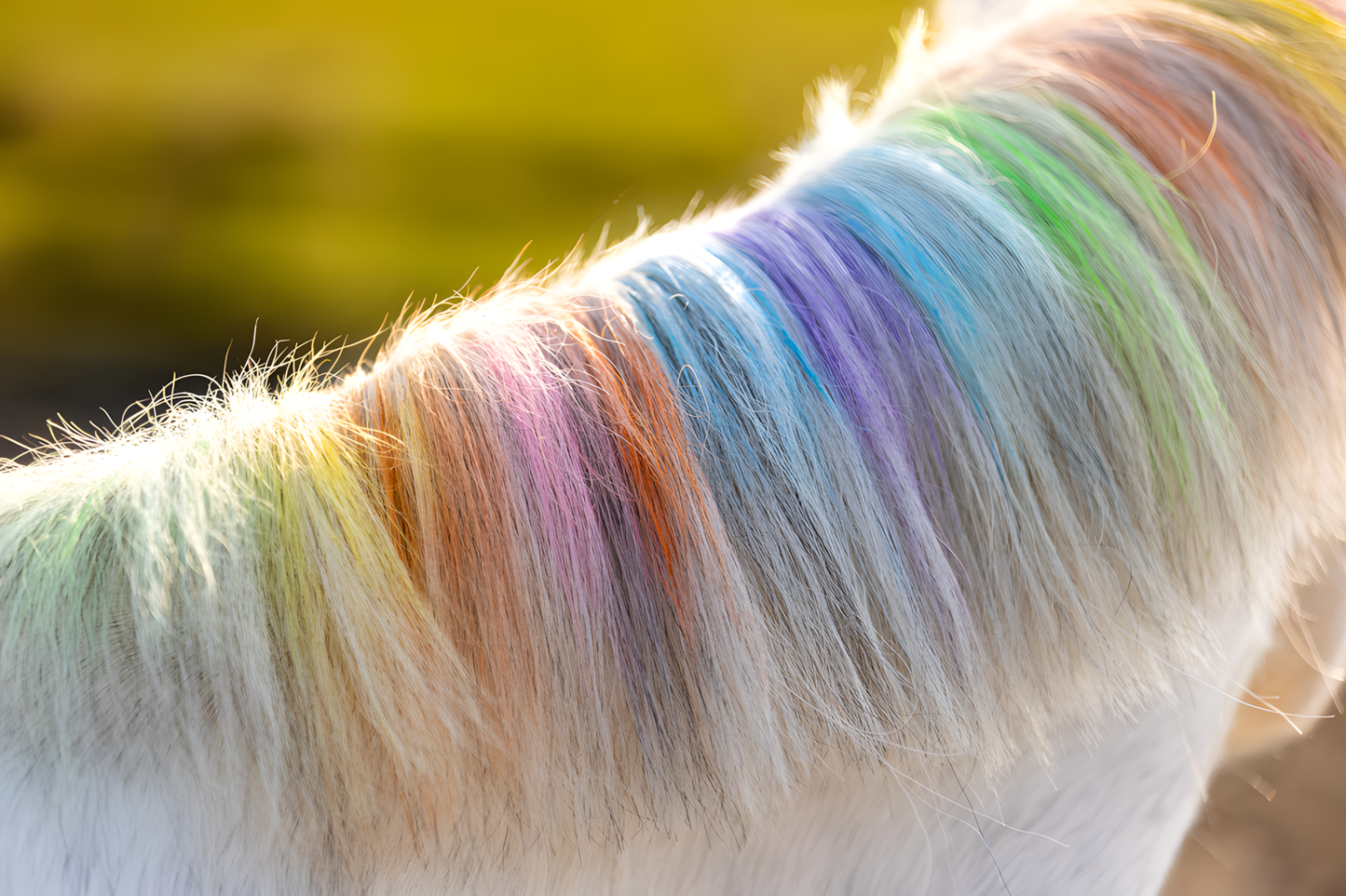Lucky Horse Unicorn Regenbogenfarbige Kreide by Hoffreund