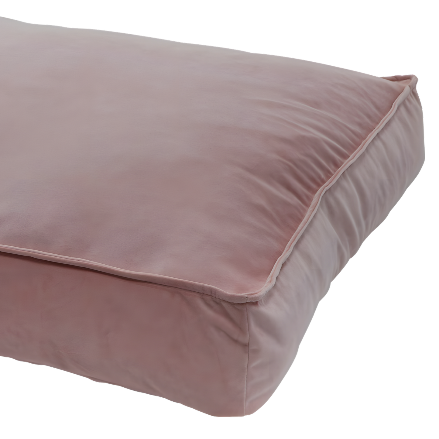 Madison Velours Lounge Cushion Rosa L by Hoffreund