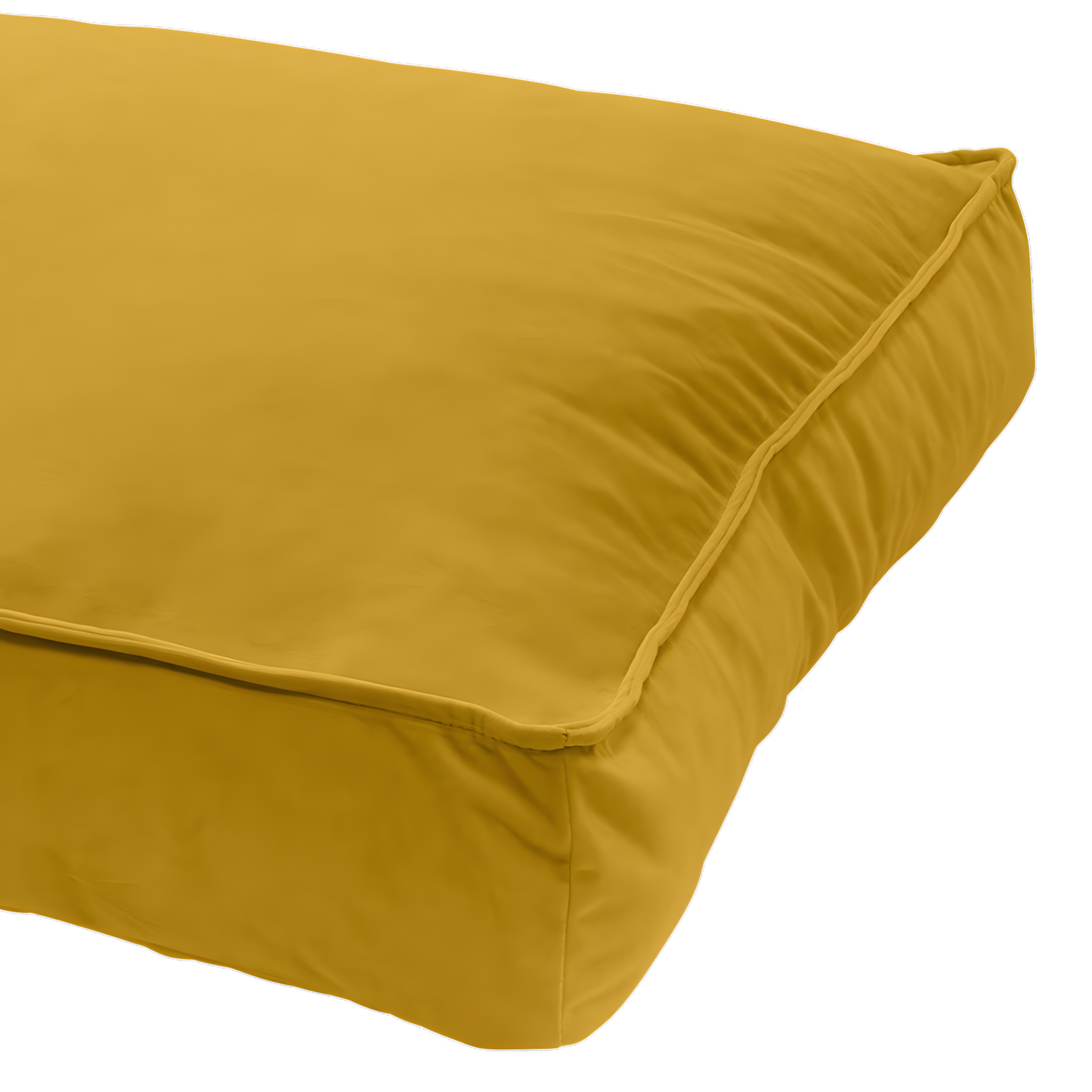 Madison Velours Lounge Cushion Gelb L by Hoffreund