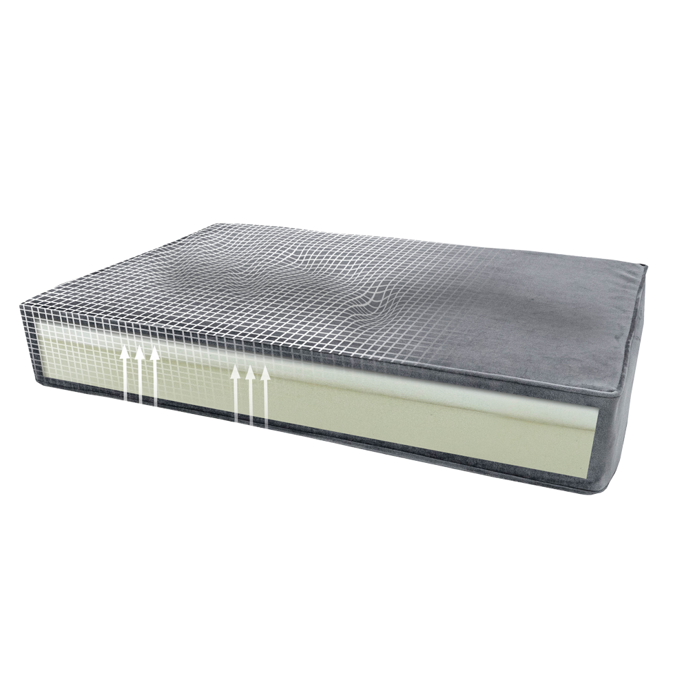 Madison Orthopädisches Kissen Velvet Orange S