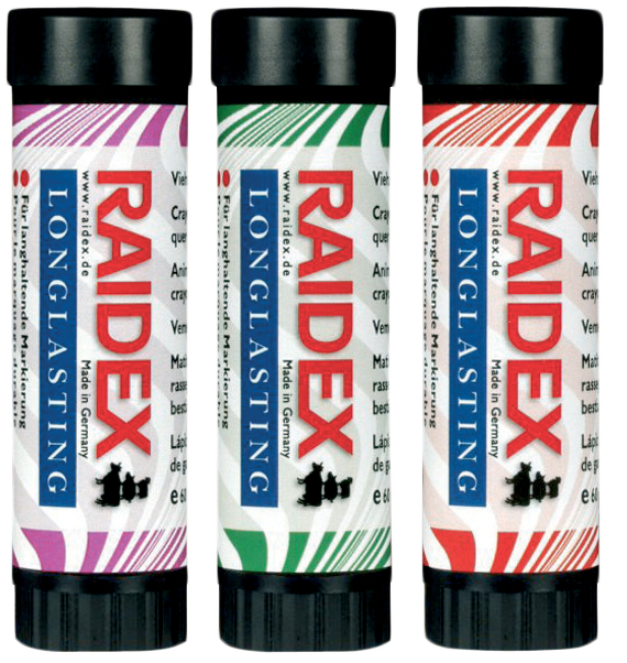 Viehzeichenstifte drehbar Lang Wirksam, violett Grün