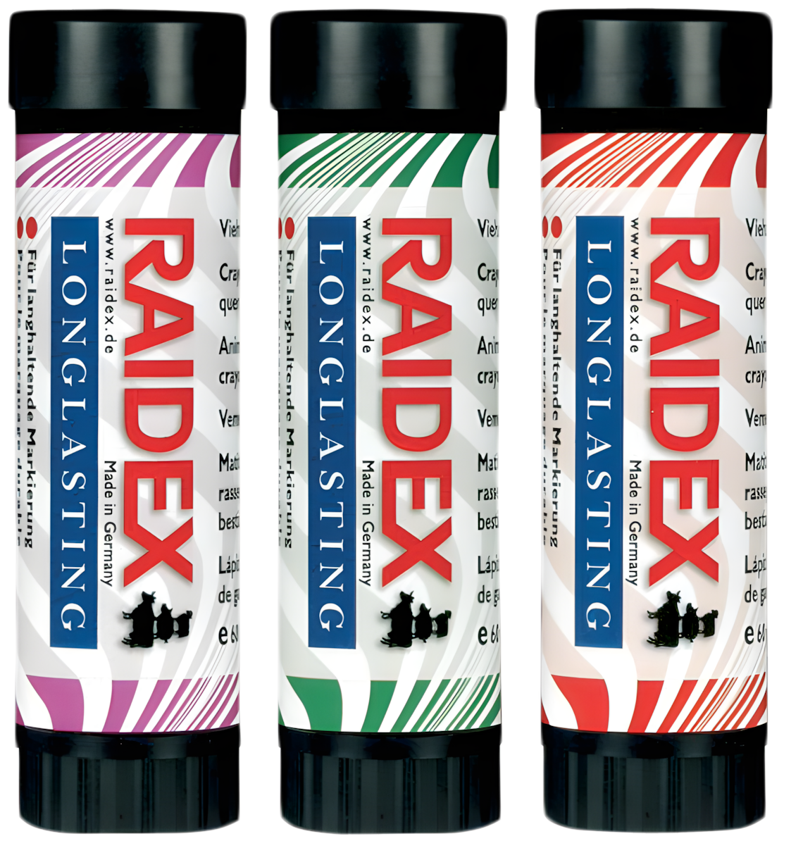 Viehzeichenstifte drehbar Lang Wirksam, violett Grün