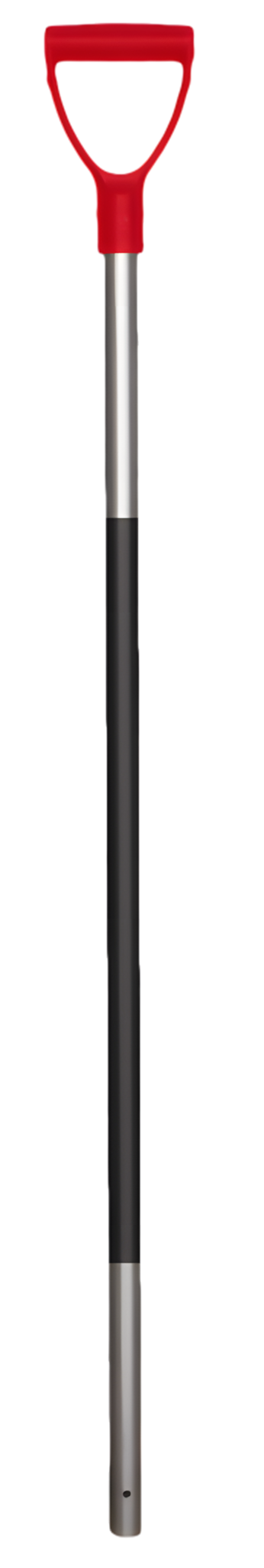 Mistgabelstiel Aluminium 115 cm - Roter Gummigriff, Verhindert Kalte Wintergriffe by Hoffreund