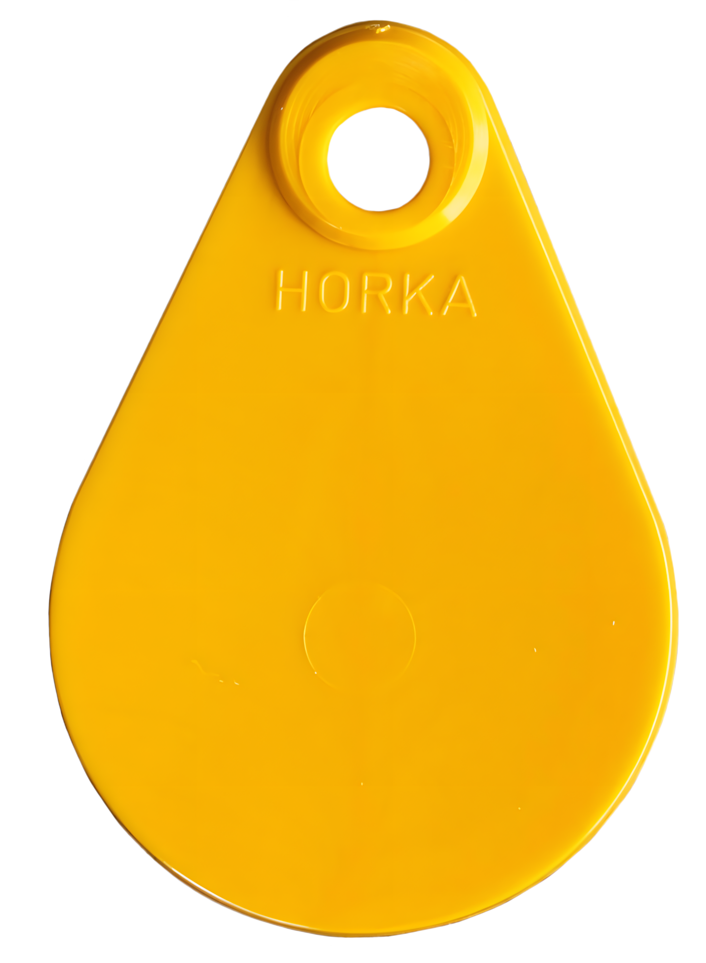 Nackenlabel blanko gelb