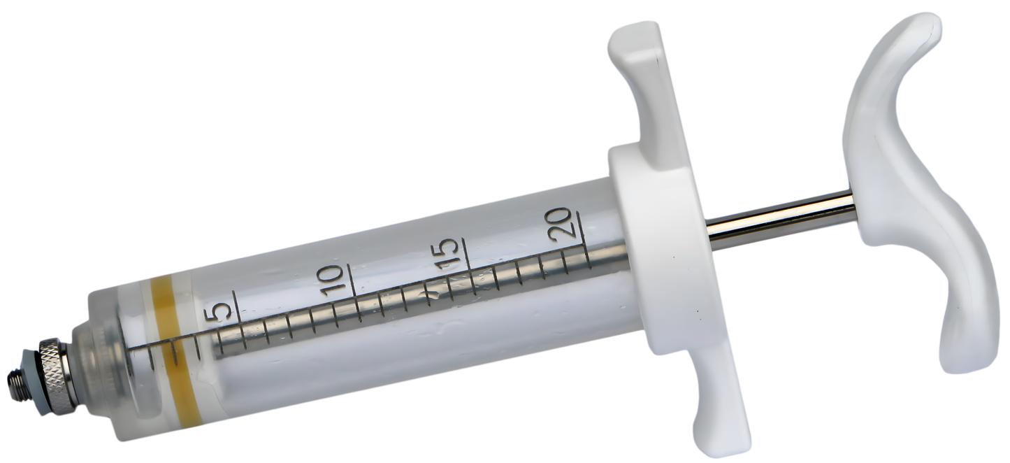 Nylon Spritze 5ml Gewindeansatz 20 ml by Hoffreund