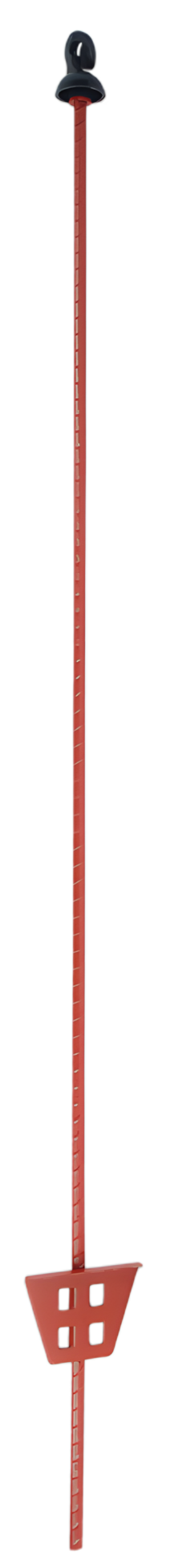 Ovalstahlpfähle 105cm mit Öse, Federstahl