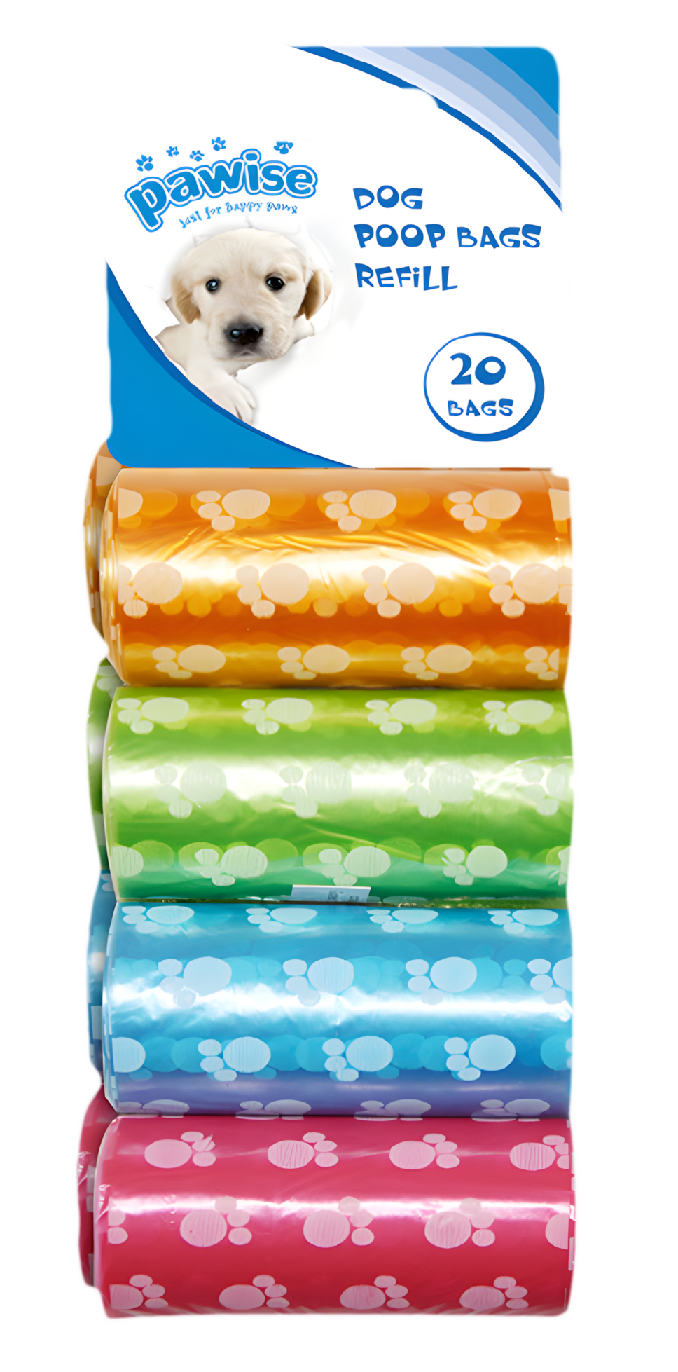 Pawise Refill Poop Bag 8-pack by Hoffreund
