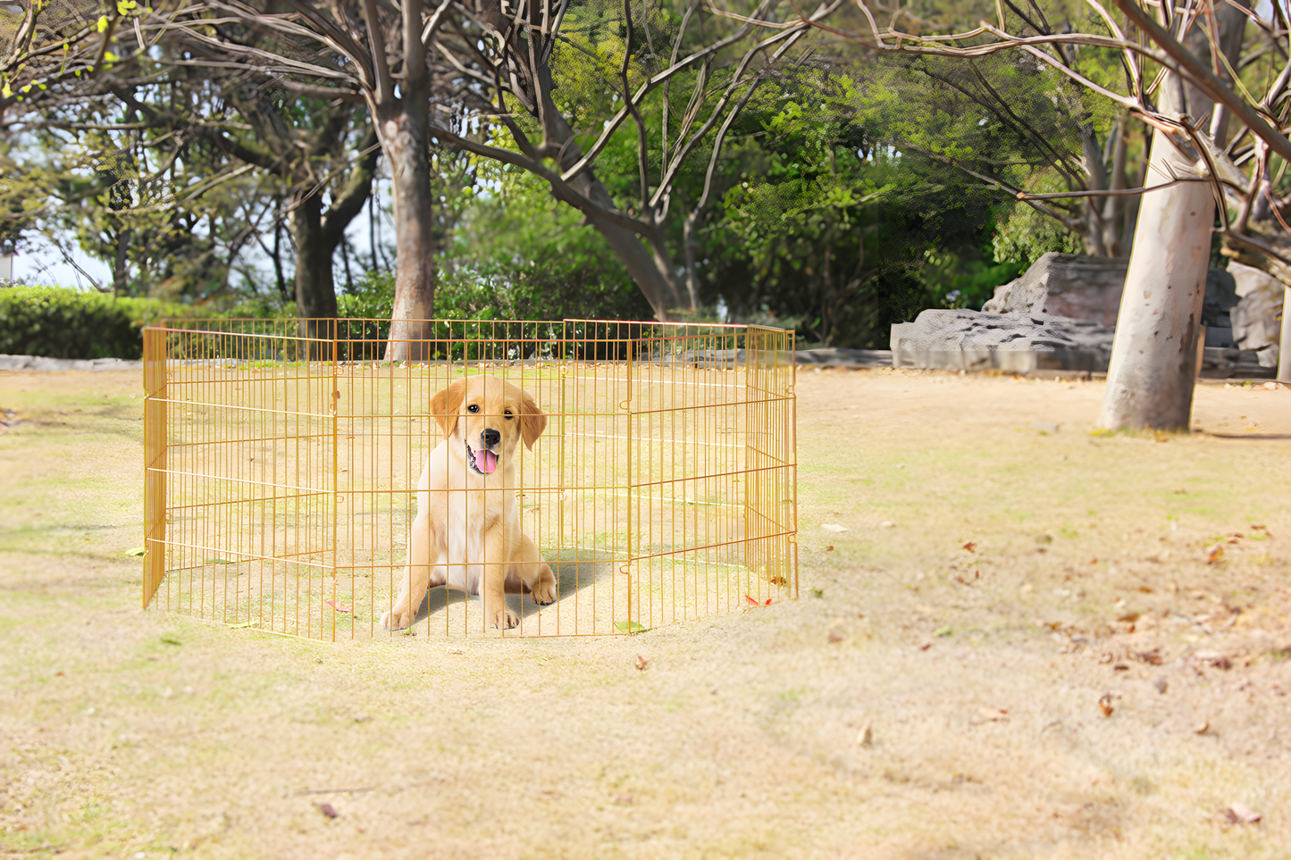 Pawise Dog Play Pen L by Hoffreund