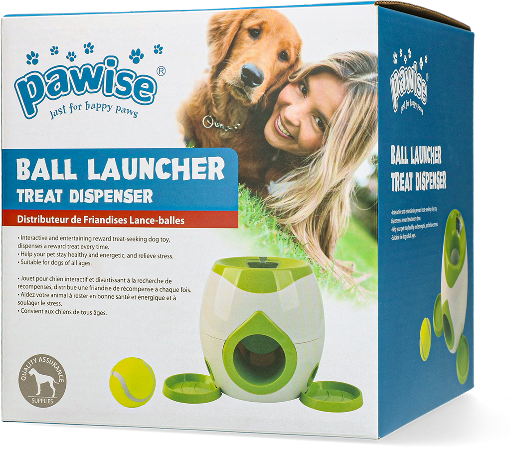 Pawise Ball Launcher Treat Dispenser