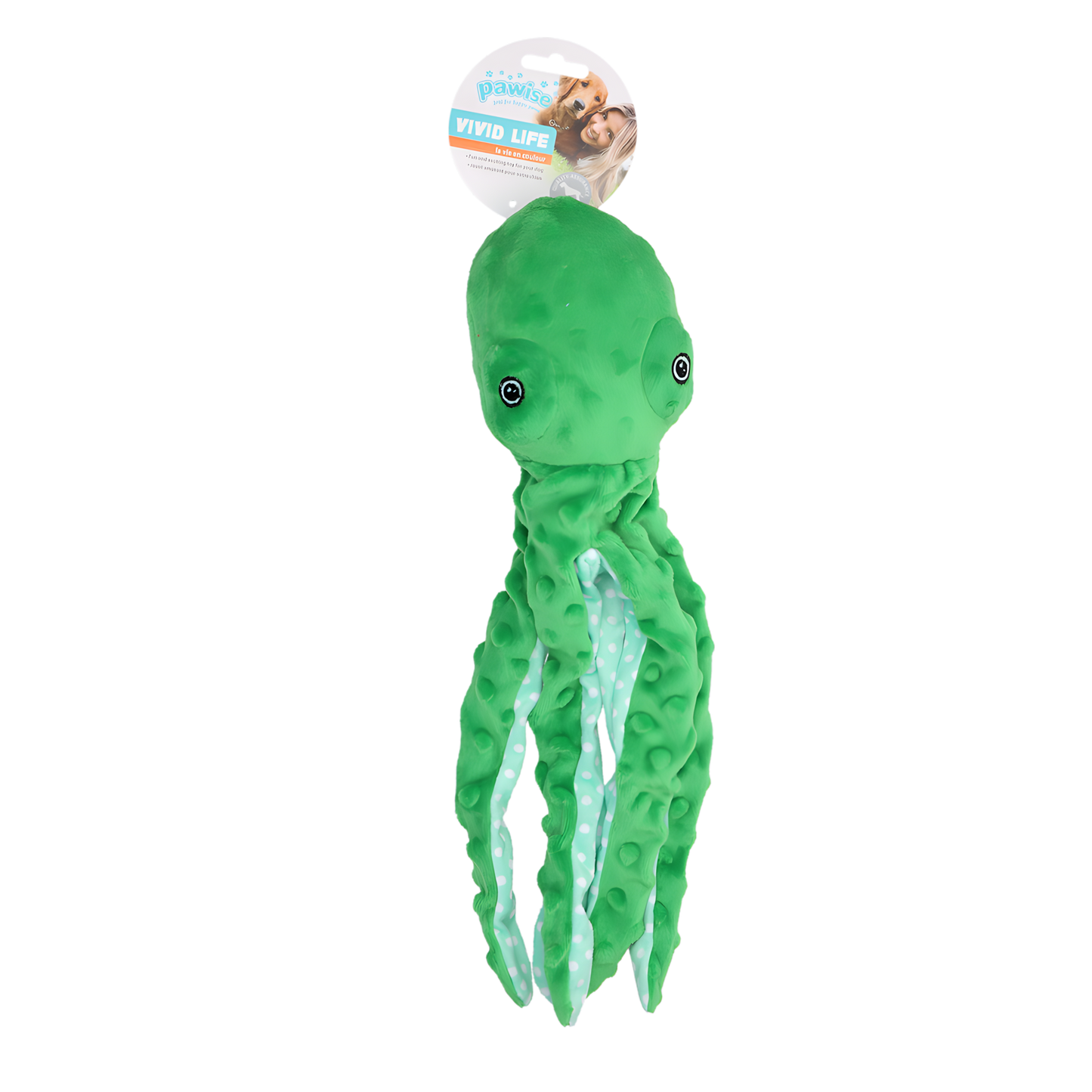 Pawise Multicolor Plush Octopus (3 colour assorted) M by Hoffreund