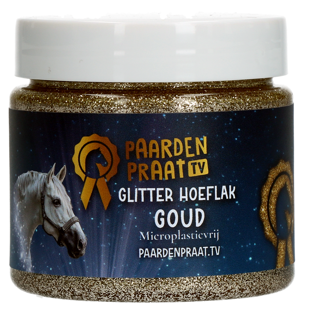 Paardenpraat TV Glitzer Huflack Gold